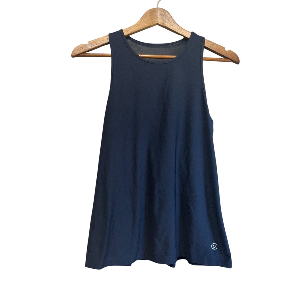 Vogo Athletica Women's Dark Navy Mesh Back Tank Top Athletic Workout Size M